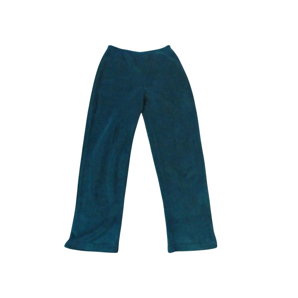 Vintage Fleece Lounge Pants Size S Teal Cozy Soft Pajama Bottoms J83113